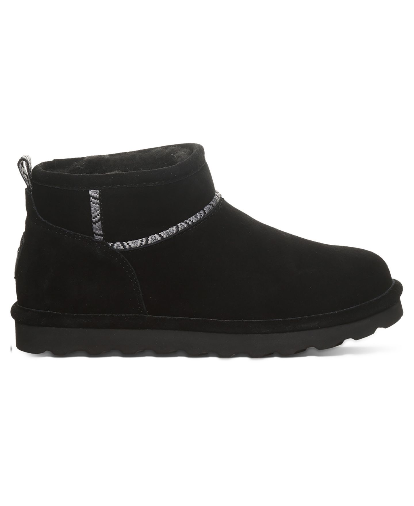 Женские ботинки BEARPAW Akira Webbing Tape Seam Pull-On Ankle Booties, цвет: Чёрный — фото 2