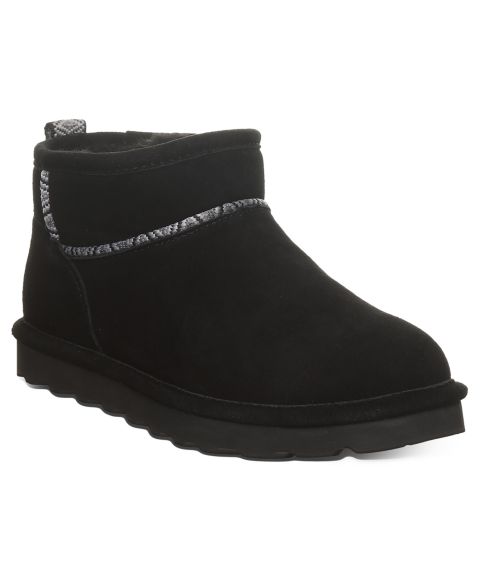 Женские ботинки BEARPAW Akira Webbing Tape Seam Pull-On Ankle Booties, цвет: Чёрный