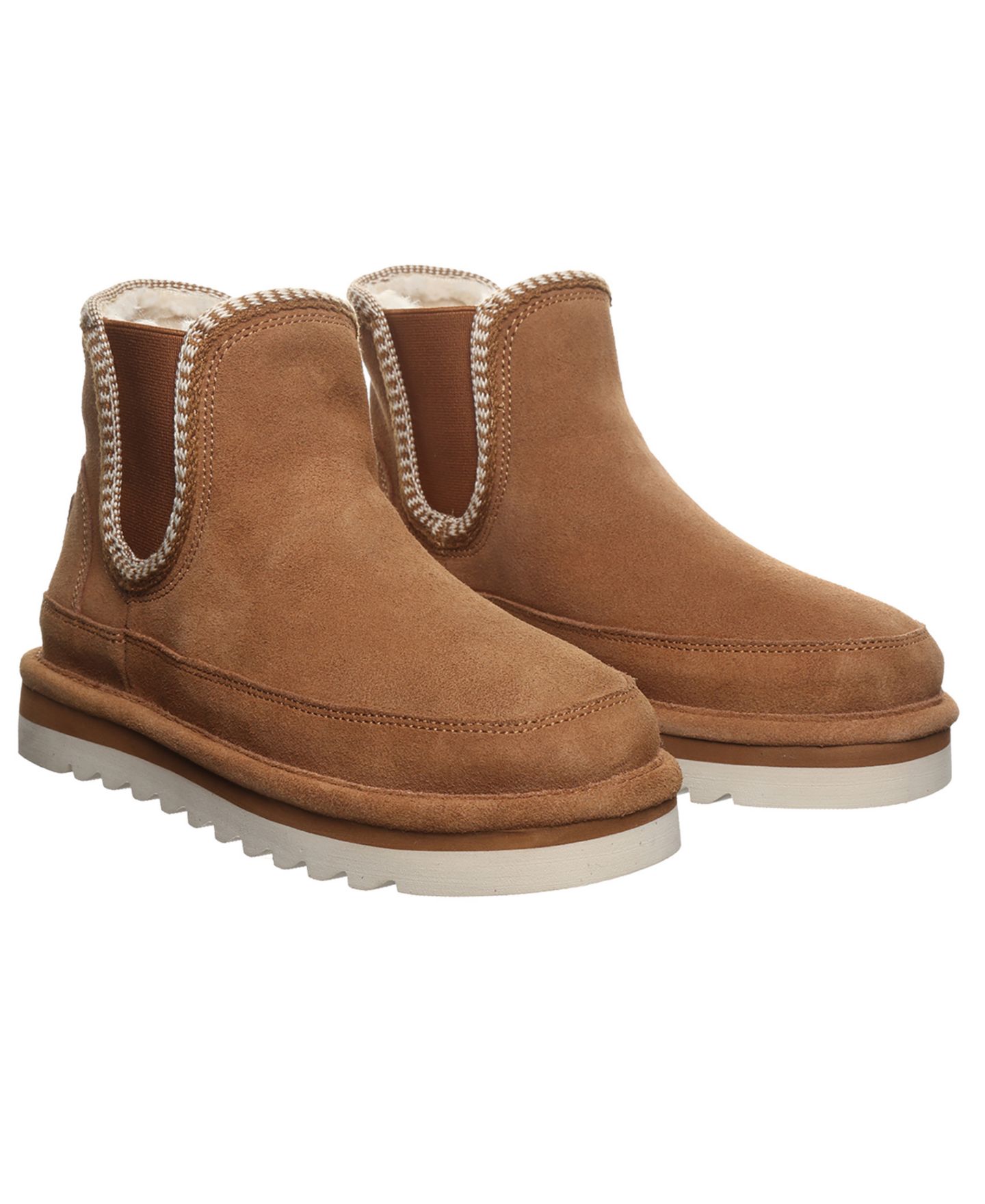 Женские ботинки BEARPAW Viola Platform Chelsea Slip-On, цвет: Коричный — фото 8