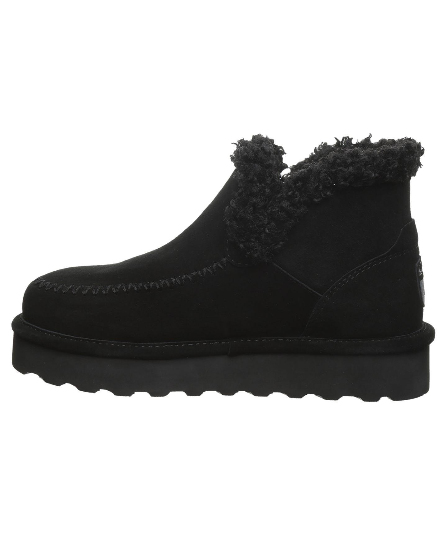 Женские ботинки BEARPAW Maeve Platform Slip-On Booties, цвет: Чёрный — фото 6