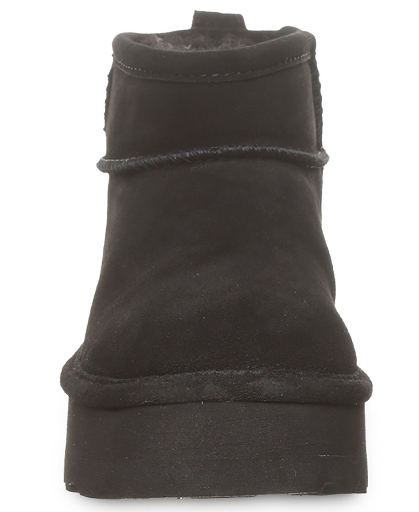 Женские короткие ботинки Bearpaw Retro Shorty на платформе без застёжки, цвет: Чёрный — фото 6
