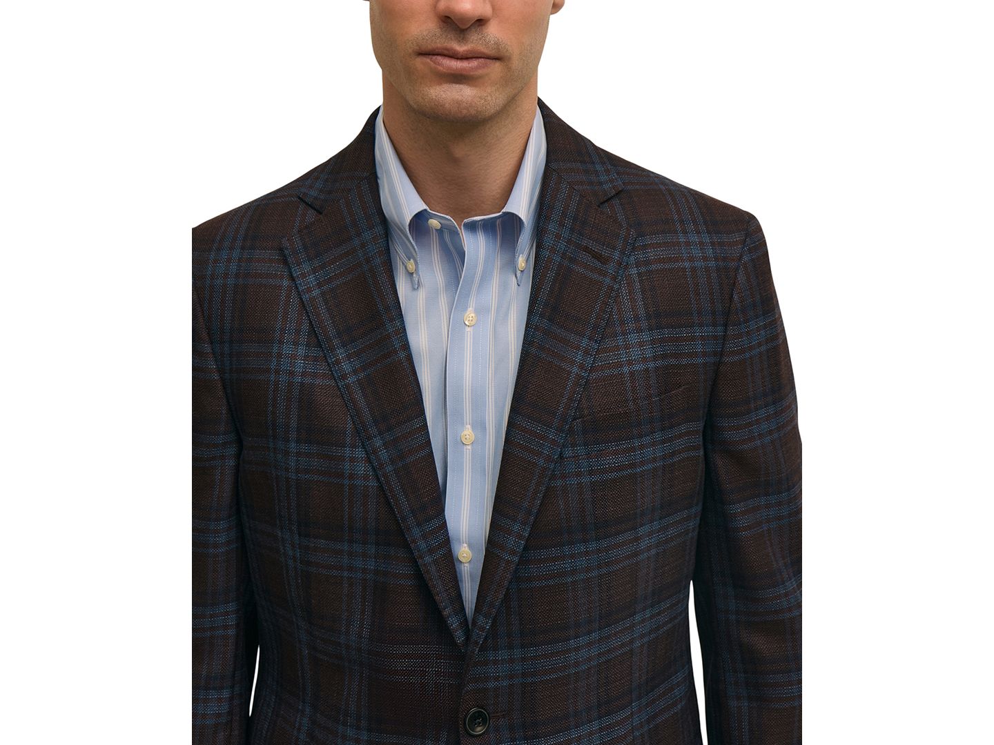 Мужской пиджак Brooks Brothers Classic-Fit Notch-Lapel Blazer, цвет: Синий — фото 3