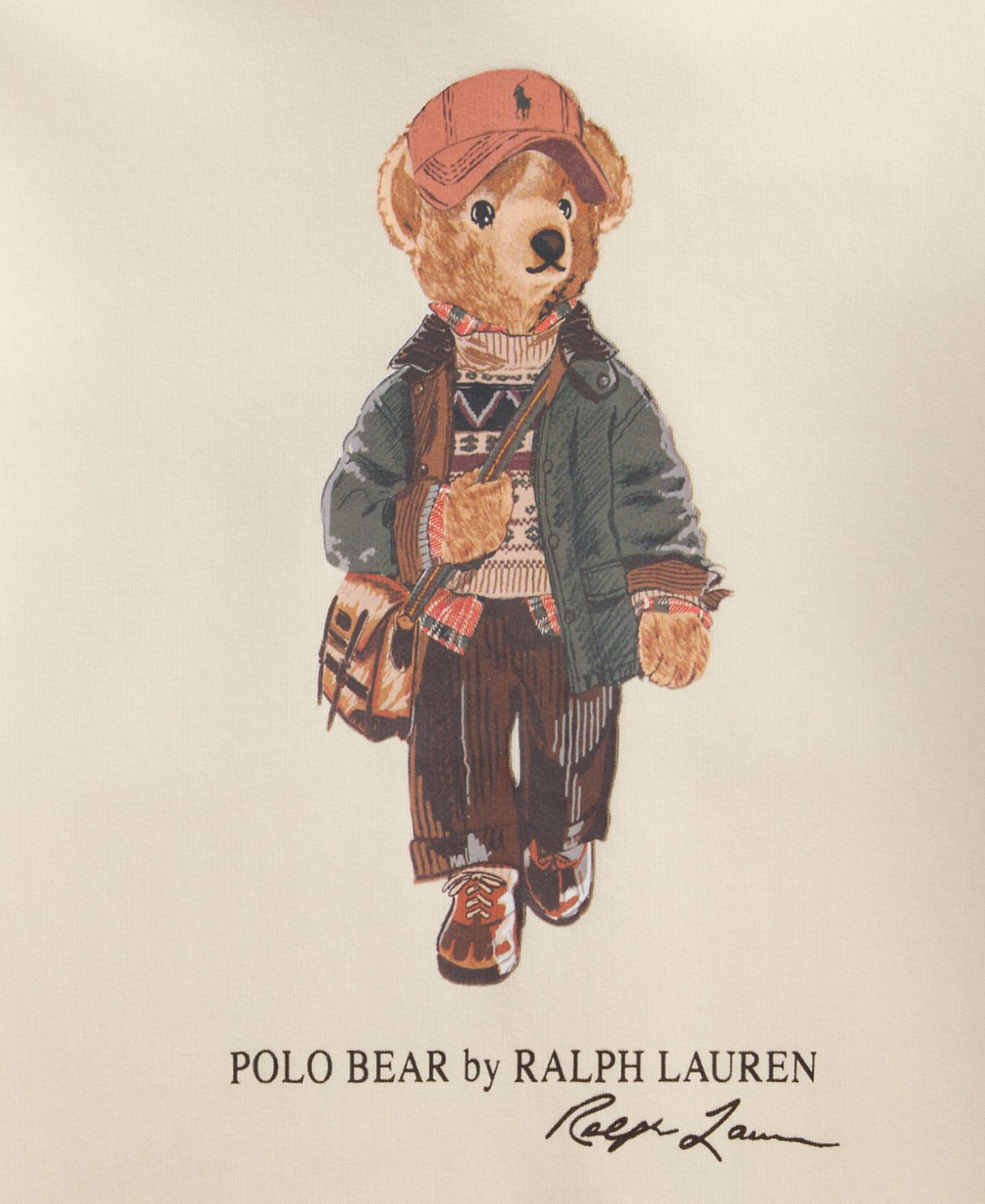 Худи Polo Ralph Lauren Polo Bear Graphic Hooded Sweatshirt для мальчиков, цвет: Кремовый — фото 3