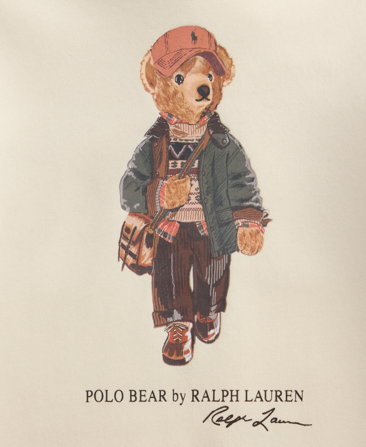 Polo Ralph Lauren Boys' 8-20 Bear Graphic Hooded Sweatshirt