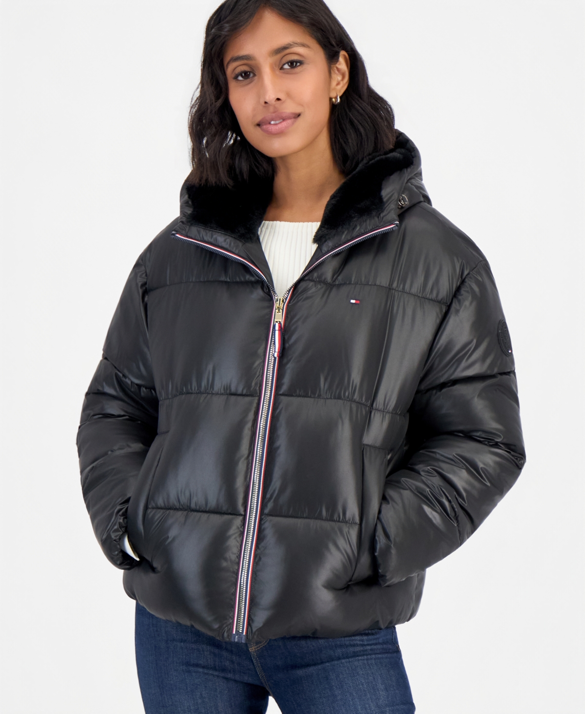 Tommy Hilfiger Women's Hooded Puffer Coat