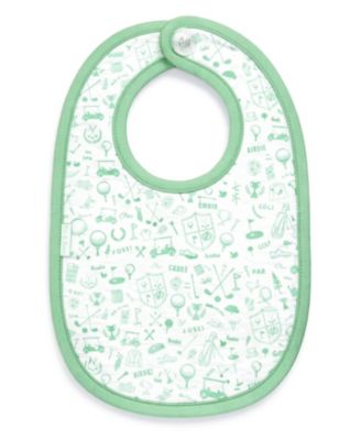 Bits and Bows Baby Unisex Golf Print Bib
