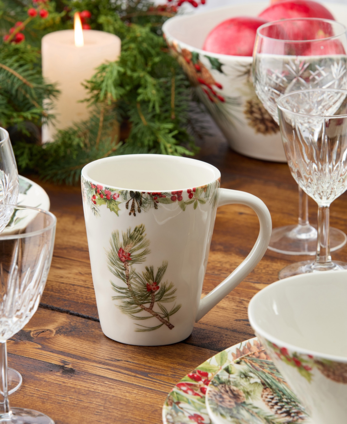 Certified International Woodland Mugs, Set of 4
