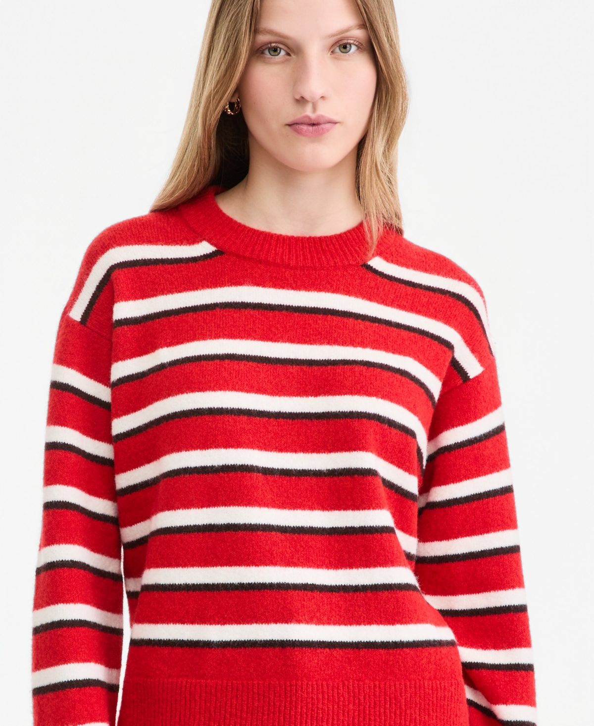On 34th Women's Crewneck Cuff Sleeve Pullover Sweater, Macy's Exclusive