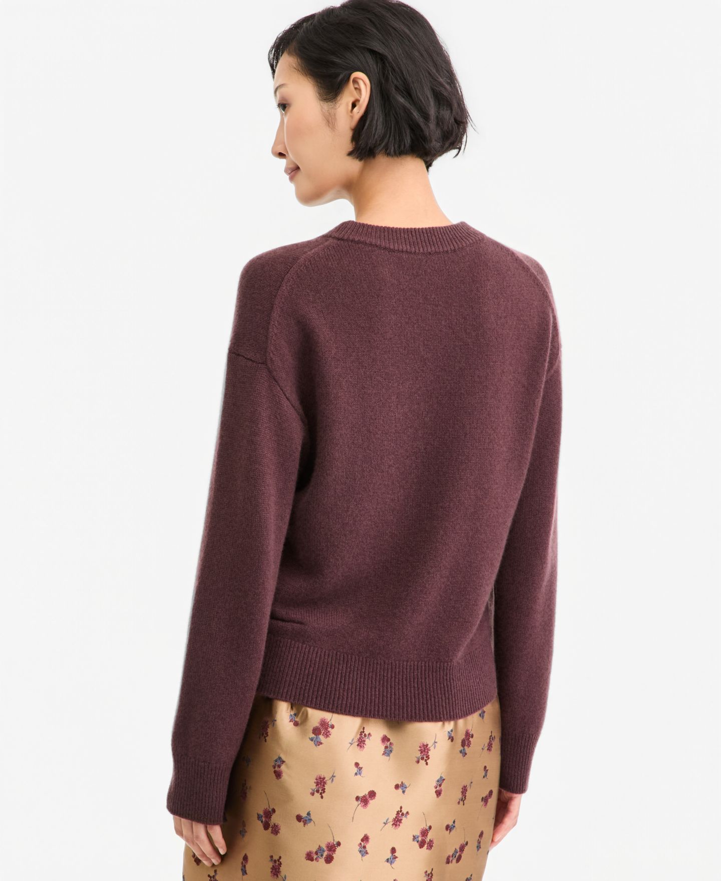 Женский свитер On 34th 100% Cashmere Crewneck Relaxed-Fit, цвет: Коричневый — фото 2