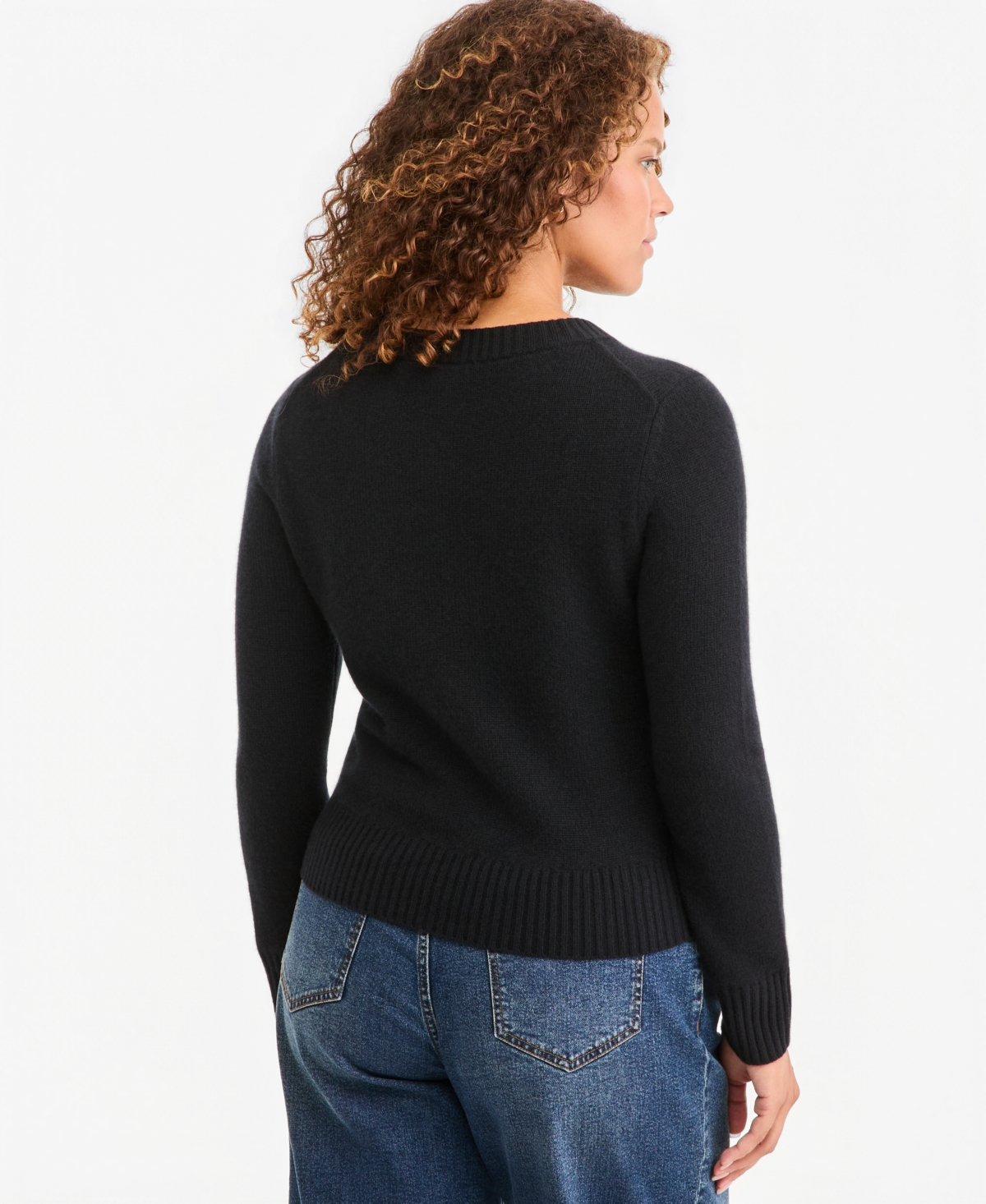 On 34th Women's 100% Cashmere Relaxed V-Neck Sweater, Macy's Exclusive