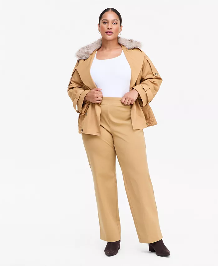 Plus Size INCredible Stretch Straight High-Rise Pull-On Pants