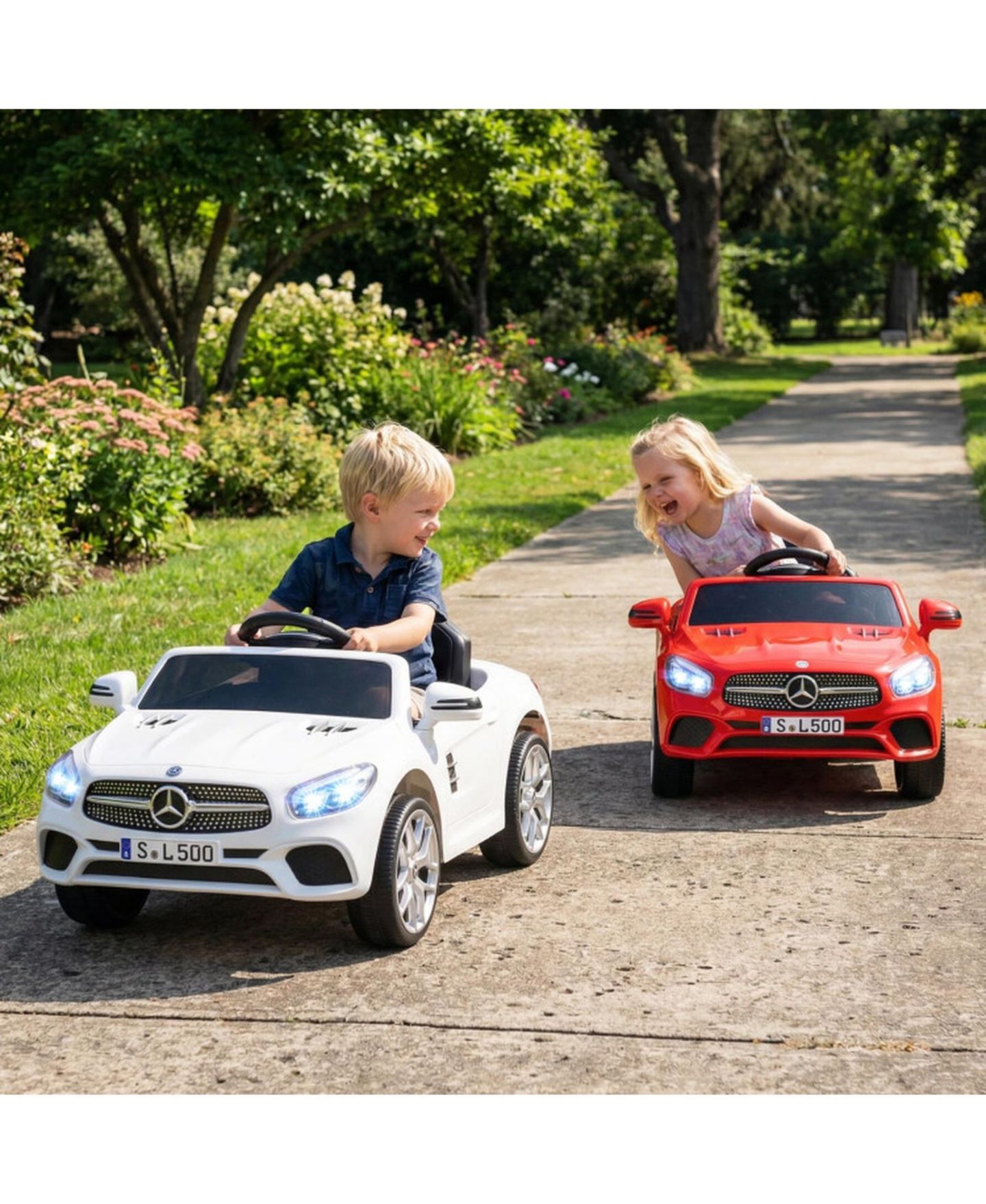 Детская игрушка HONGGE 12V Kids Ride on Luxury Roadster with Remote Control and Music, цвет: Белый — фото 2