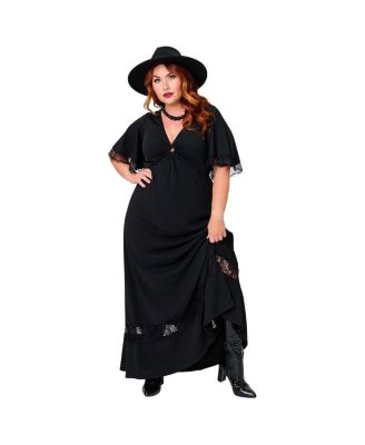 Plus Size Cut Out Knit Maxi Dress