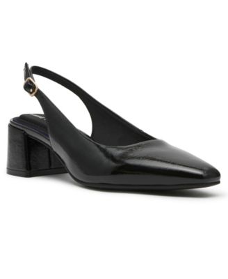 Women's Angelic Dress Slingback Block Heel Pumps