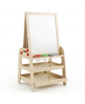 2-in-1 Magnetic Art Easel and Marble Run Building Set, Ages 3+