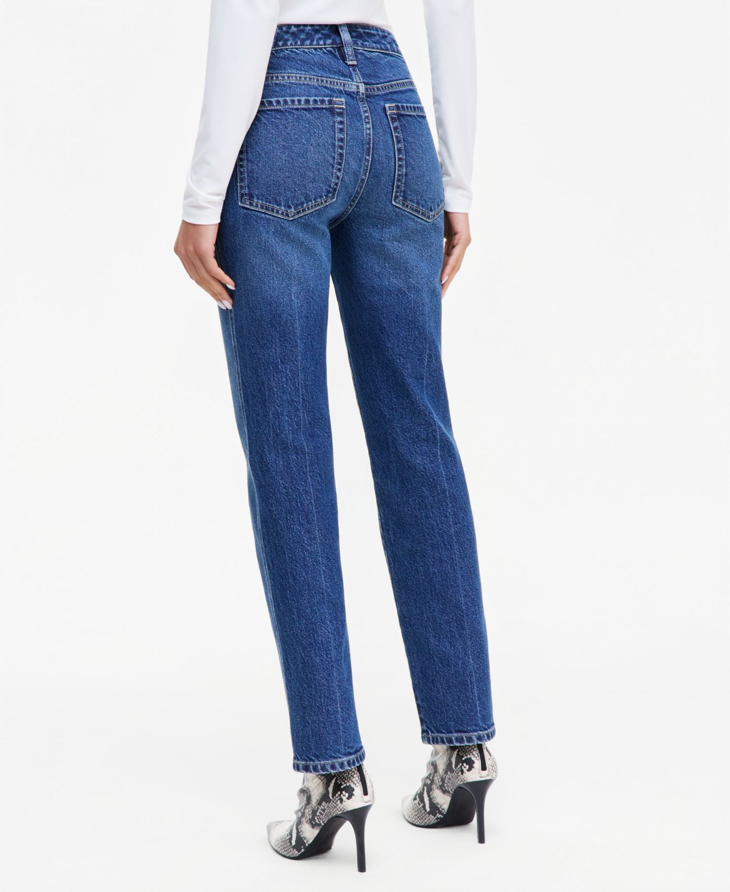 Женские джинсы I.N.C. International Concepts Mid-Rise Slim-Straight Leg Embellished-Pocket, цвет: Варёный — фото 2