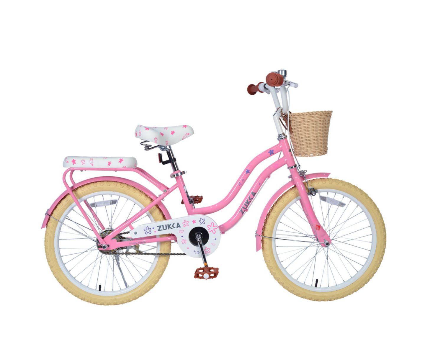 Детская игрушка ECHTPeak 20 Inch Girls' Bike, Single-Speed with Adjustable Seat and Rear Basket, 7–10 лет, цвет: Розовый — фото 1