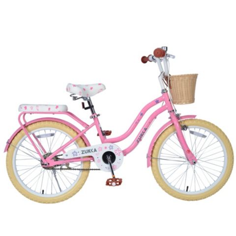Детская игрушка ECHTPeak 20 Inch Girls' Bike, Single-Speed with Adjustable Seat and Rear Basket, 7–10 лет, цвет: Розовый