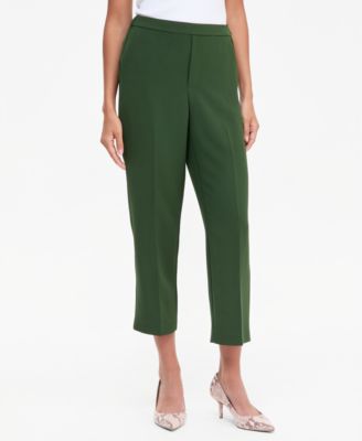 Women's Pull-On Cropped Elastic-Waist Pants