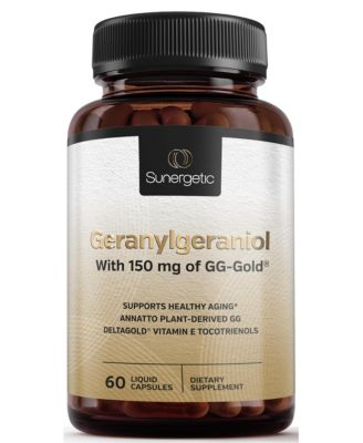 GG-Gold Geranylgeraniol Supplement with DeltaGold Tocotrienols, 150 Milligram, 60 Capsules
