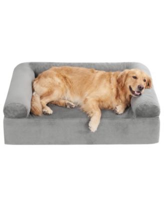 Cooling Gel Memory Foam Dog Bed for Medium Dogs with Washable Cover