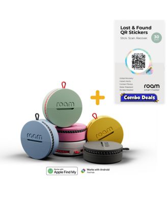 Waterproof No-Subscription Bluetooth Item Locator for Apple and Android, 8-Pack