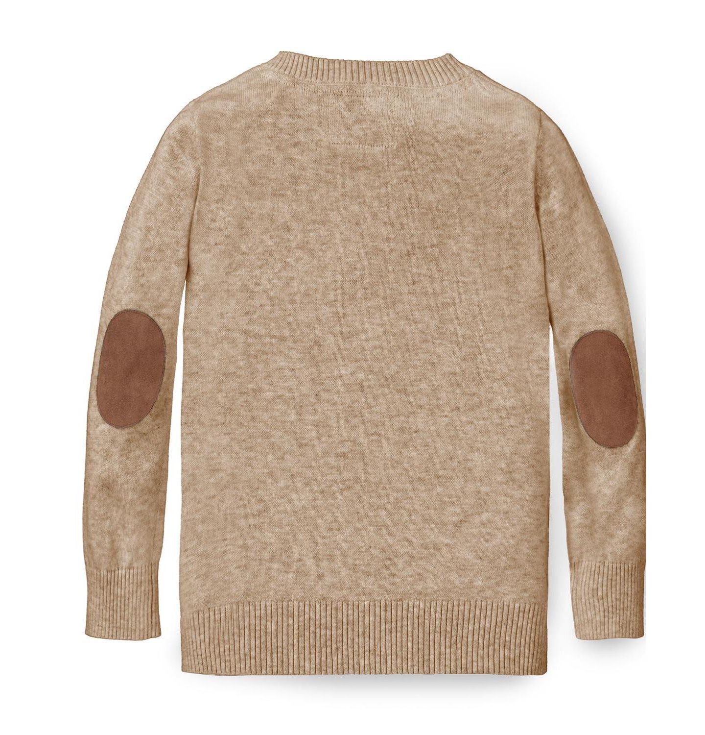 Свитер Hope & Henry Organic V-Neck with Elbow Patches для мальчиков, цвет: Верблюжий меланжевый — фото 3
