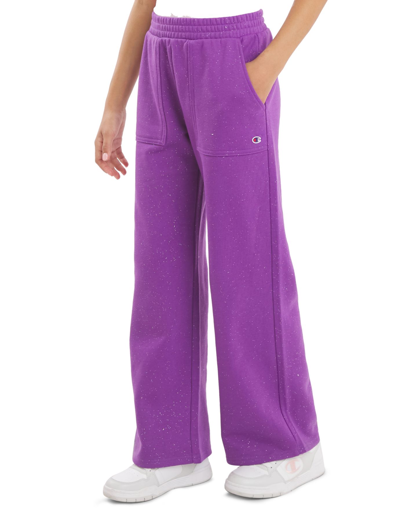 Брюки Champion Embellished Wide-Leg Pants для девочек, цвет: Розовый — фото 2