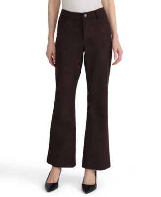 Women's Petite Lexington Denim Cord Mid-Rise Bootcut Corduroy Pants
