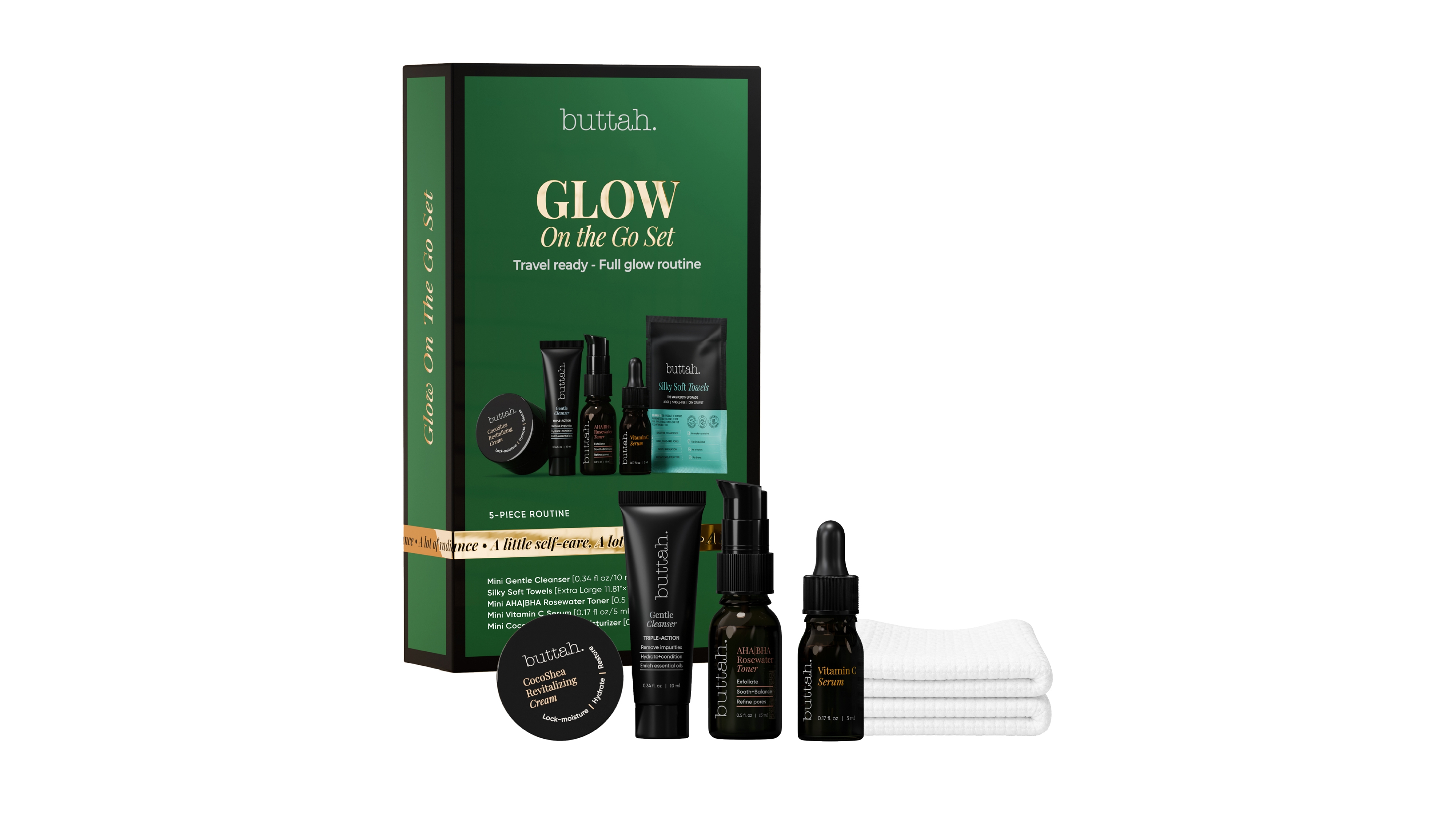 Buttah Skin 5-Piece Glow on the Go Skincare Gift Set