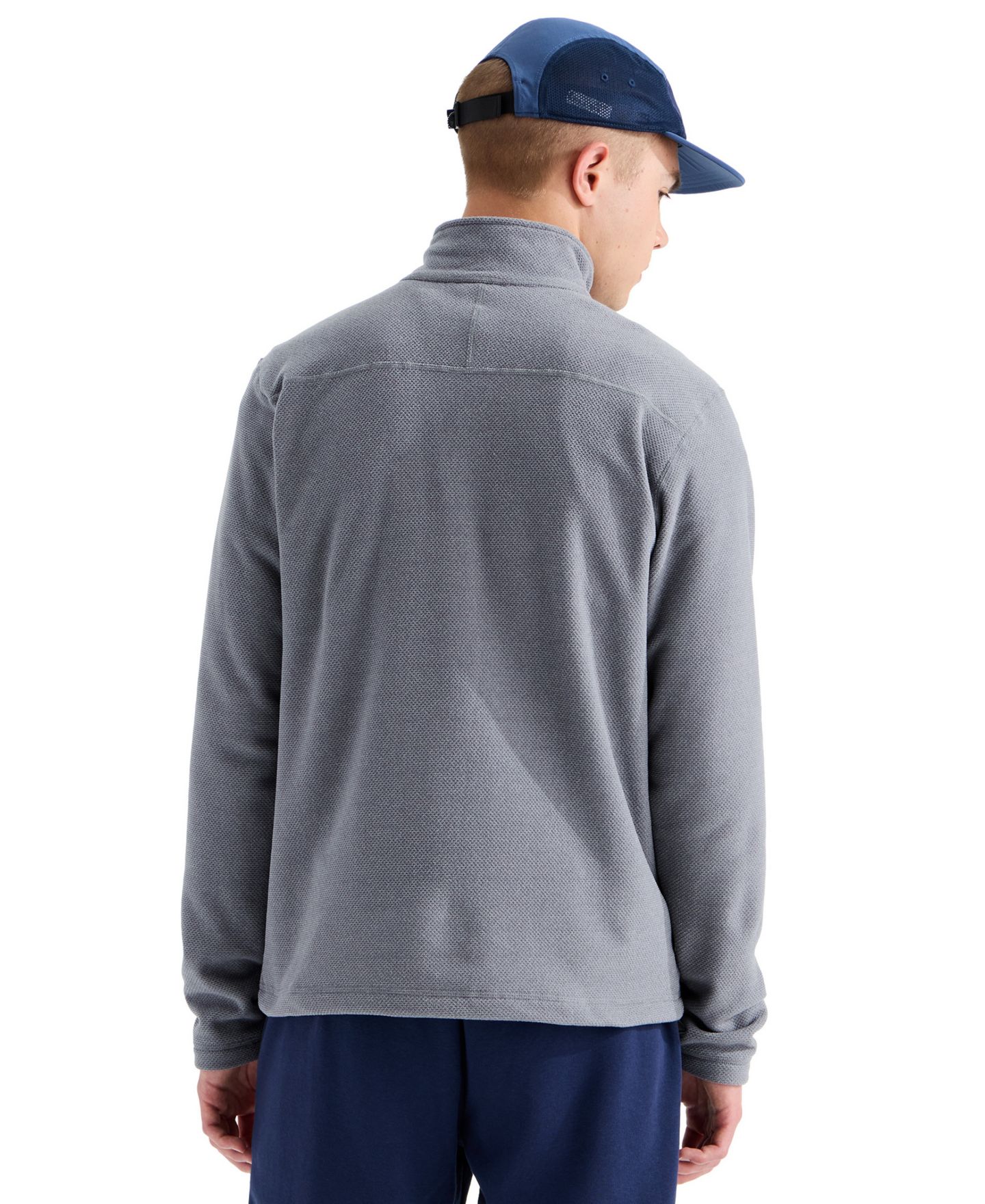 Мужской свитшот The North Face Textured Rock Quarter-Zip, цвет: Жемчужный меланжевый — фото 4