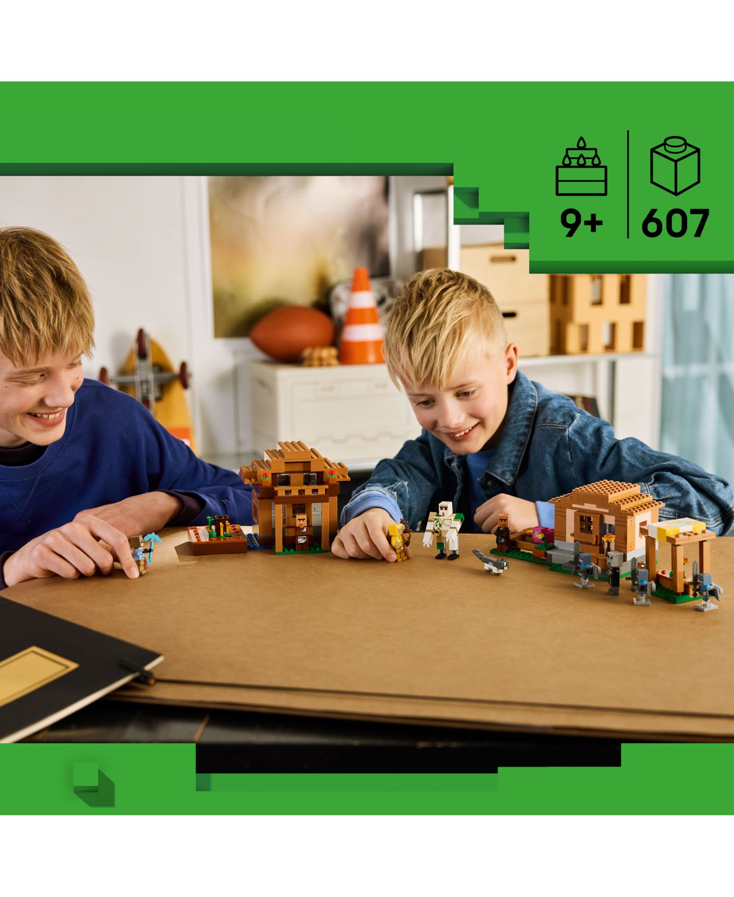 Детские конструкторы LEGO® Minecraft Evoker Village Attack 21596, 607 Pieces — фото 6