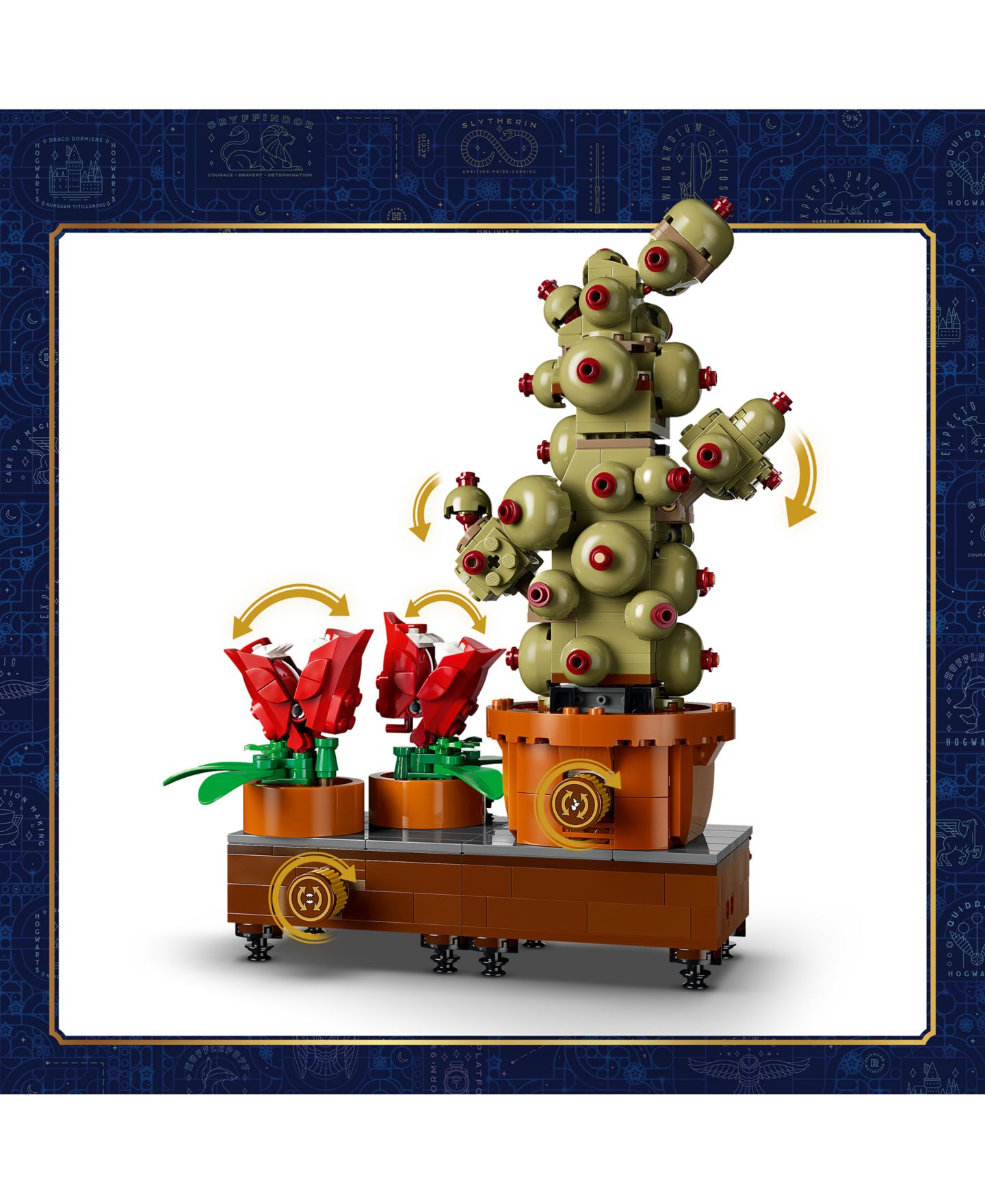 Детские конструкторы LEGO® Harry Potter Hogwarts Herbology Plants 76474, 817 Pieces — фото 4