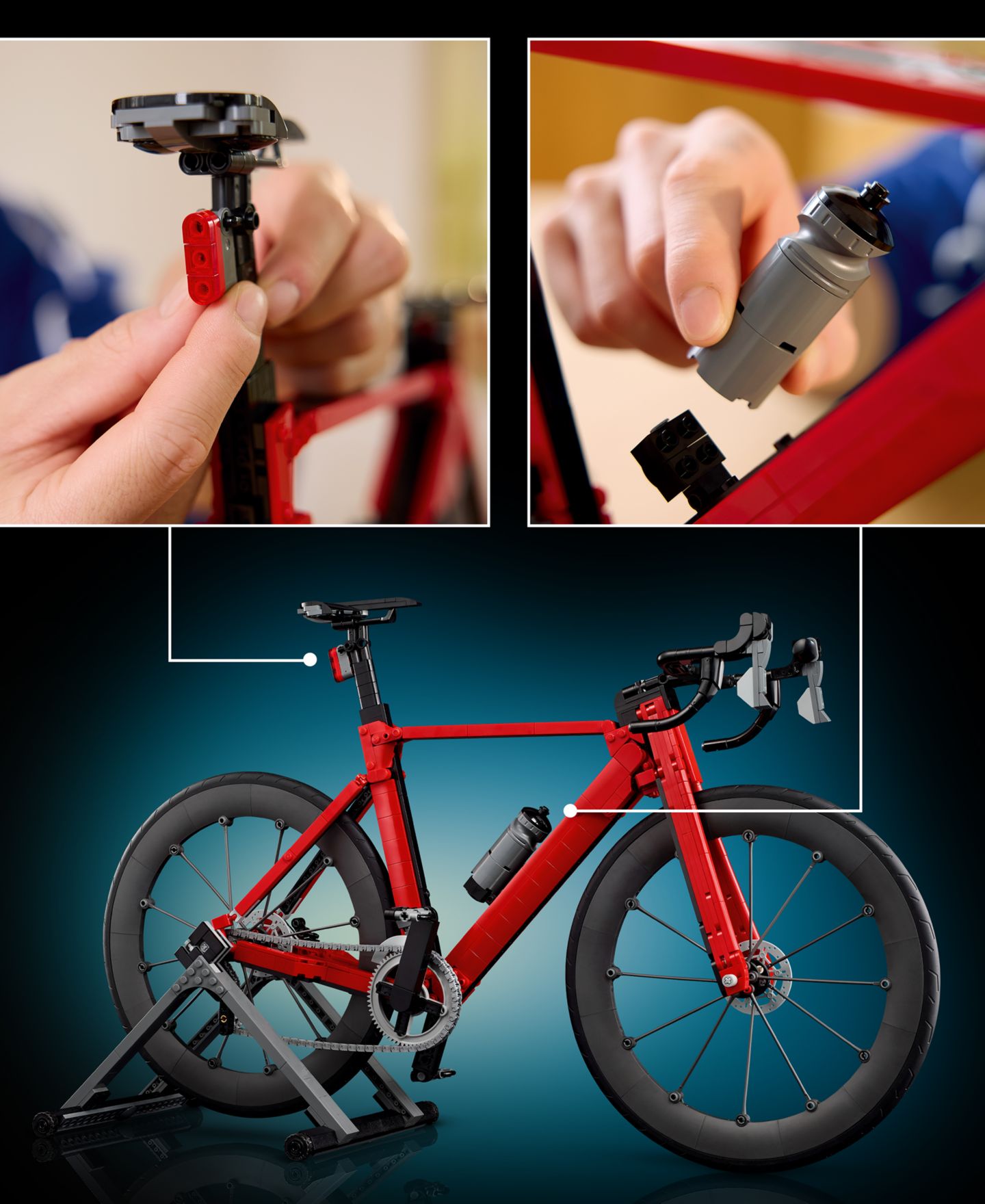 Детский конструктор LEGO® Icons Road Bike Building Set 11380, 1015 Pieces — фото 6