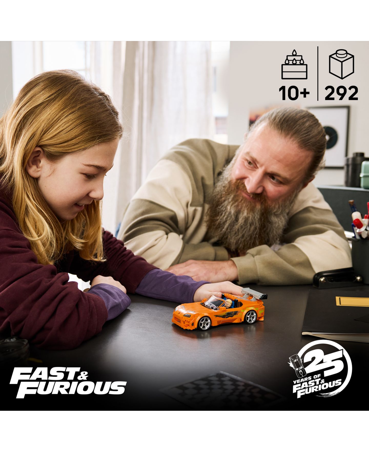 Детские конструкторы LEGO® Speed Champions The Fast and The Furious Toyota Supra MK4 77260, 292 Pieces — фото 3