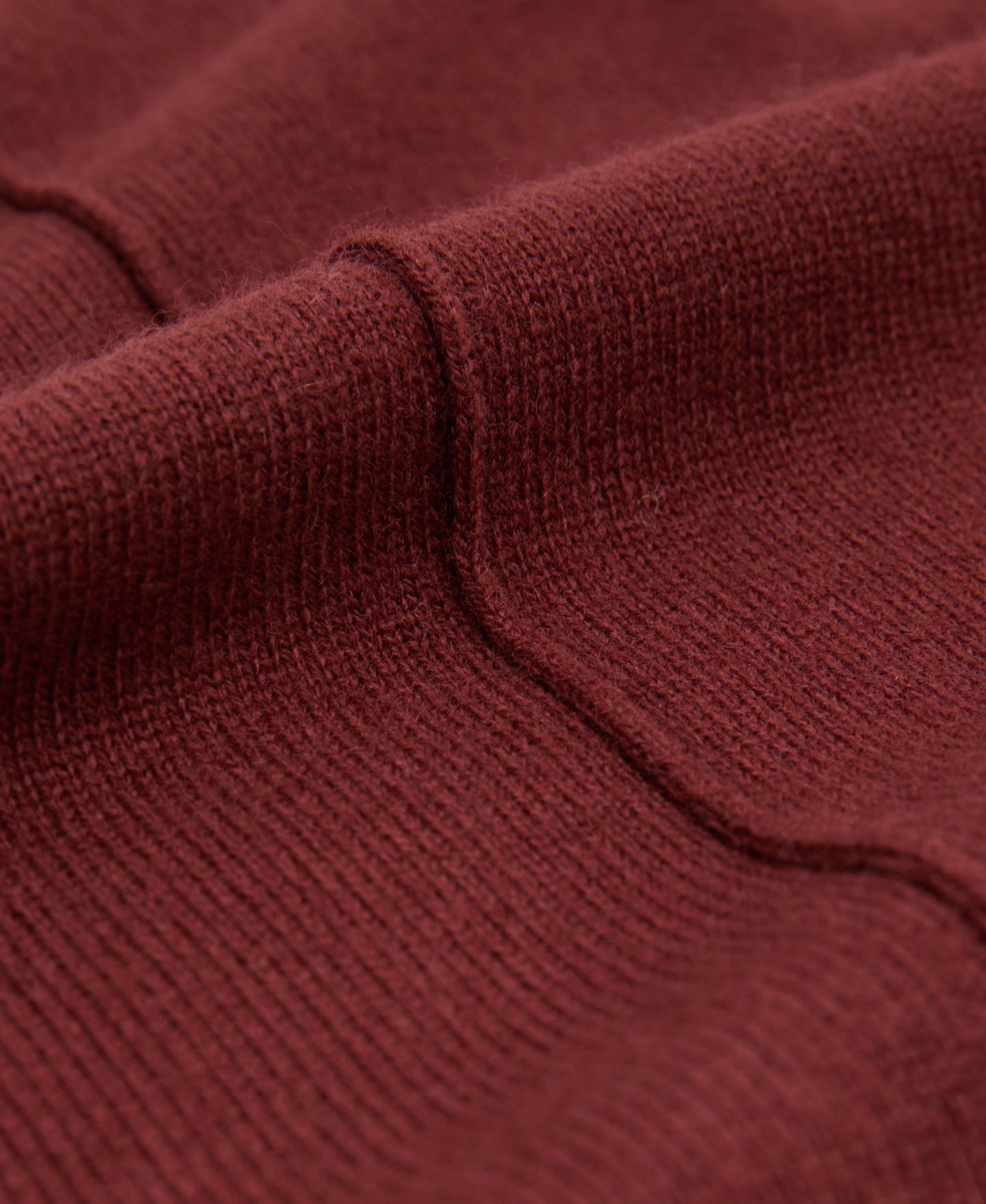 Женский свитер REISS Reverse-Seam Wool-Blend, цвет: Тёмный красный — фото 4