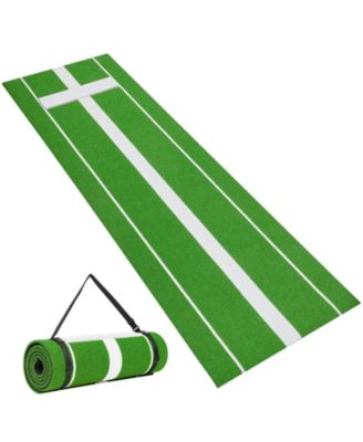 Softball Pitching Mat with Inlaid Pitching Rubber Antifade Turf for Indoor Outdoor Practice