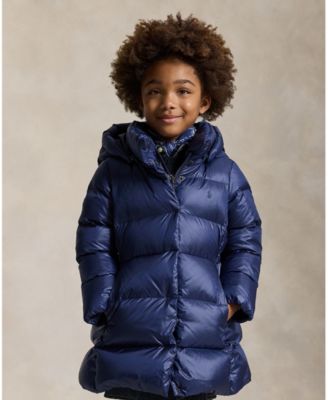 Girls' 2T-6X Hooded Long Jacket
