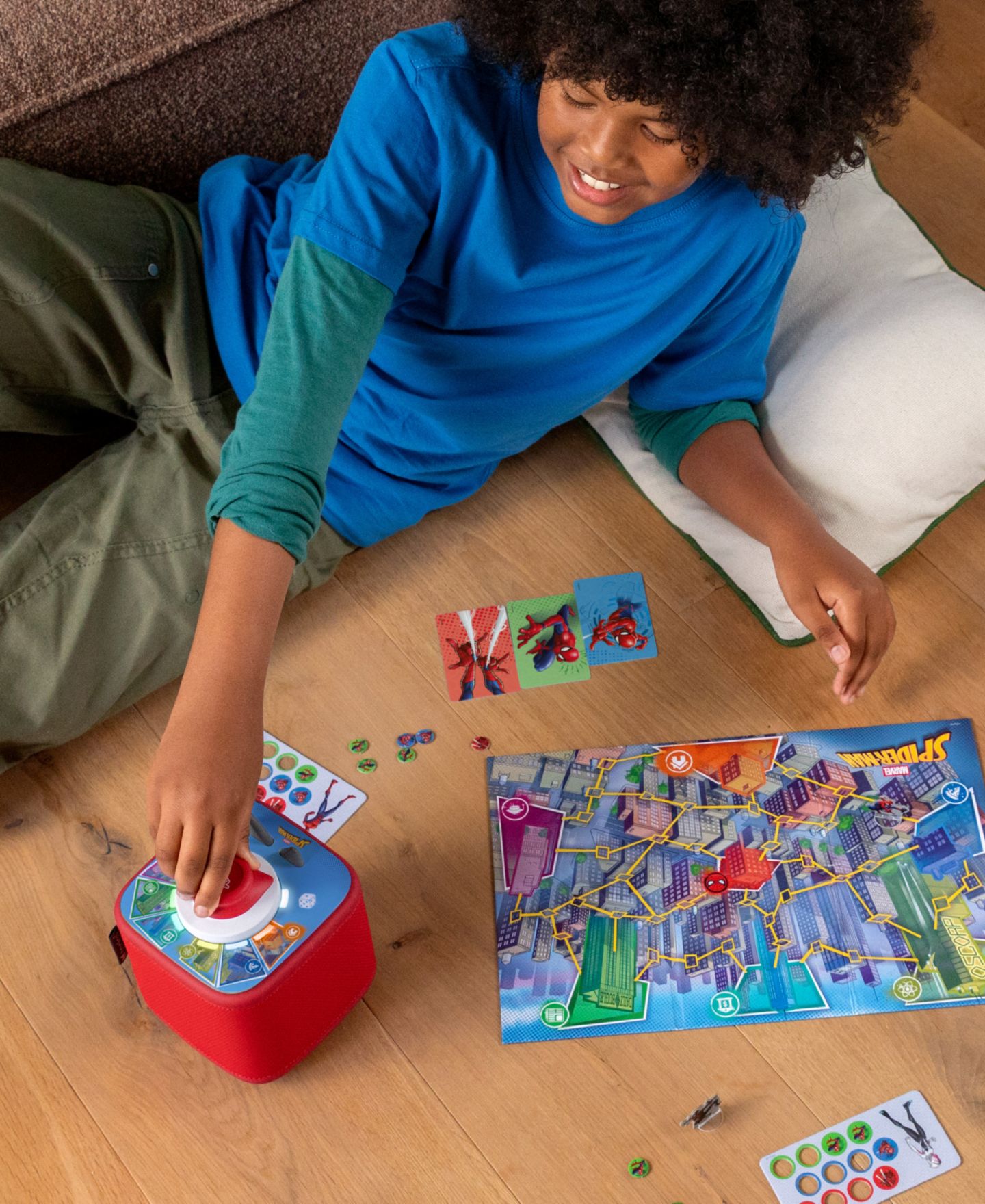 Детская настольная игра Tonies Tonieplay Marvel Spider-Man Neighborhood Hero Board Game, Ages 7+ — фото 7