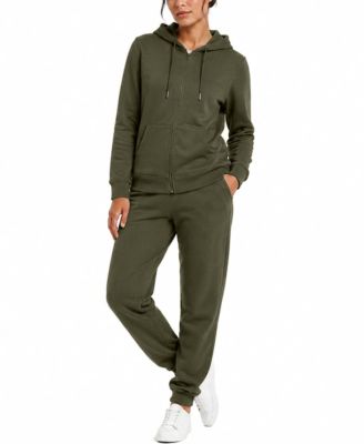 Women's Loose-Fit French Terry Hoodie and Jogger Set