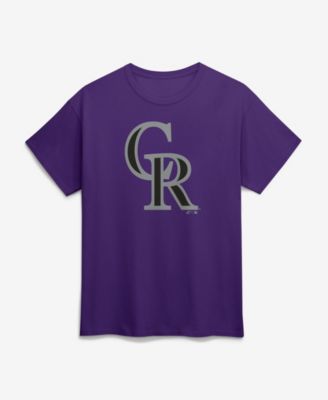 Men's Purple Colorado Rockies Official Logo T-Shirt