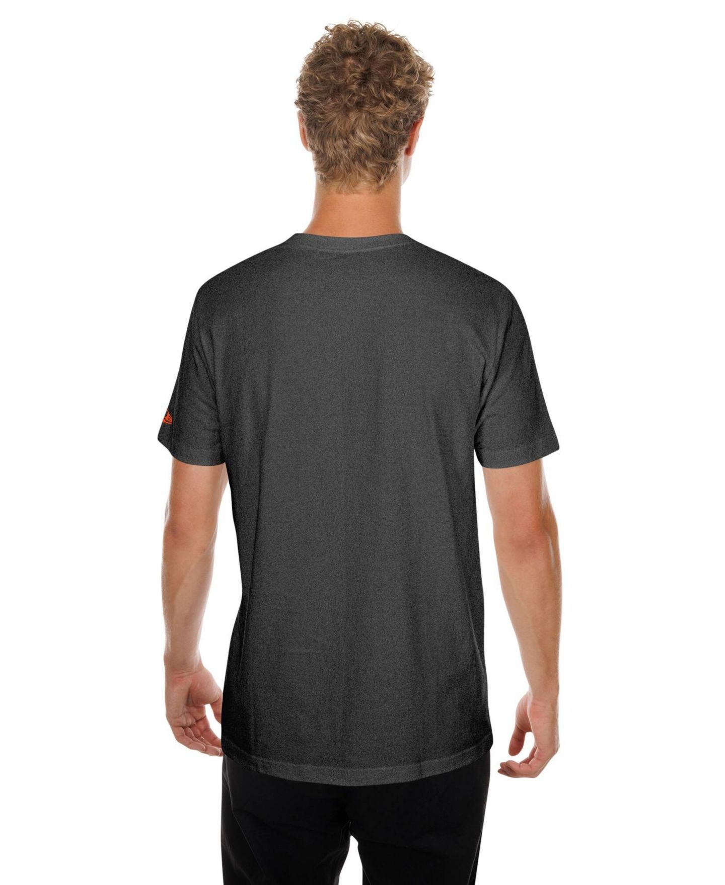 Мужская футболка New Era Black San Francisco Giants Oversized Throwback Distressed — фото 2
