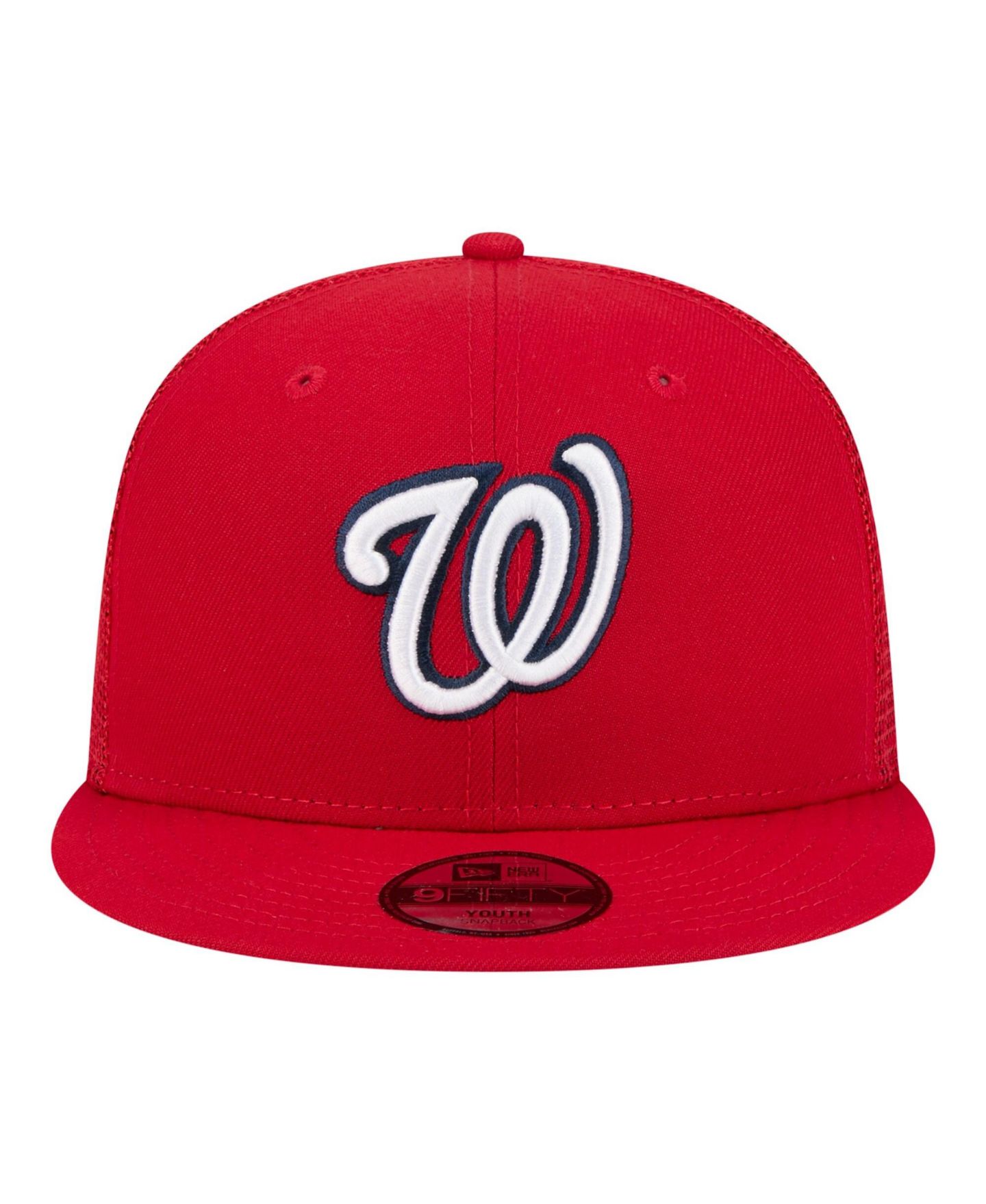 Детская кепка New Era Red Washington Nationals 9FIFTY Trucker Snapback Hat — фото 2