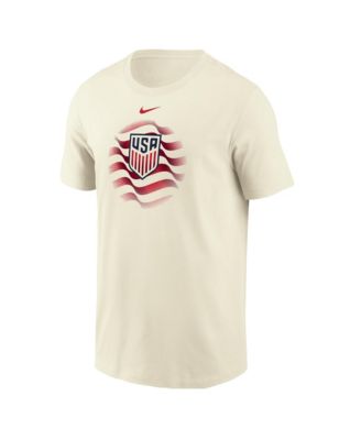 Men's Cream USMNT Federation Wordmark T-Shirt