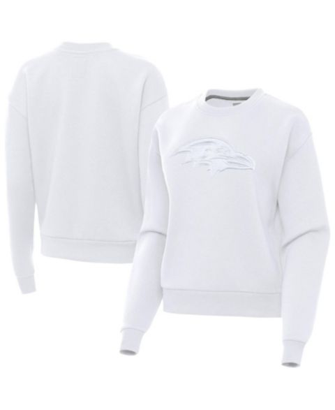 Женская толстовка Antigua Baltimore Ravens Victory Long-Sleeve Crewneck Pullover