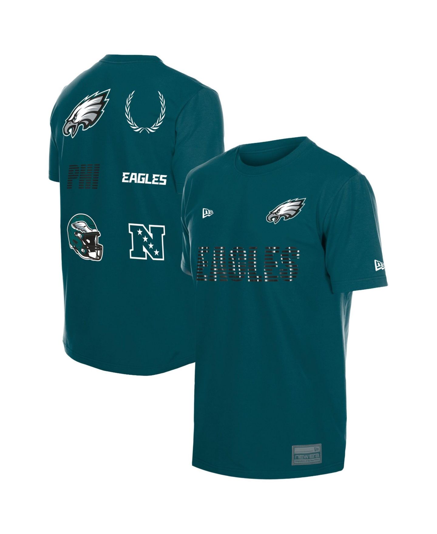 Мужская футболка New Era Midnight Green Philadelphia Eagles Match — фото 1