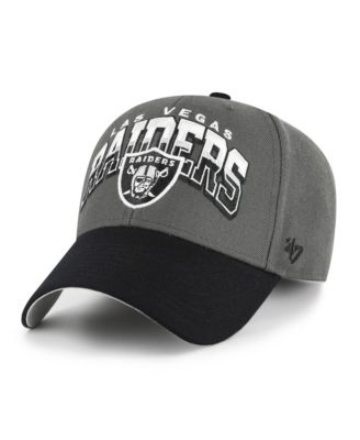 Men's Charcoal Las Vegas Raiders Split Block MVP Adjustable Hat