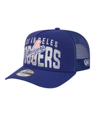 Big Boys and Girls Royal Los Angeles Dodgers Logo Fade A-Frame 9FIFTY Snapback Hat