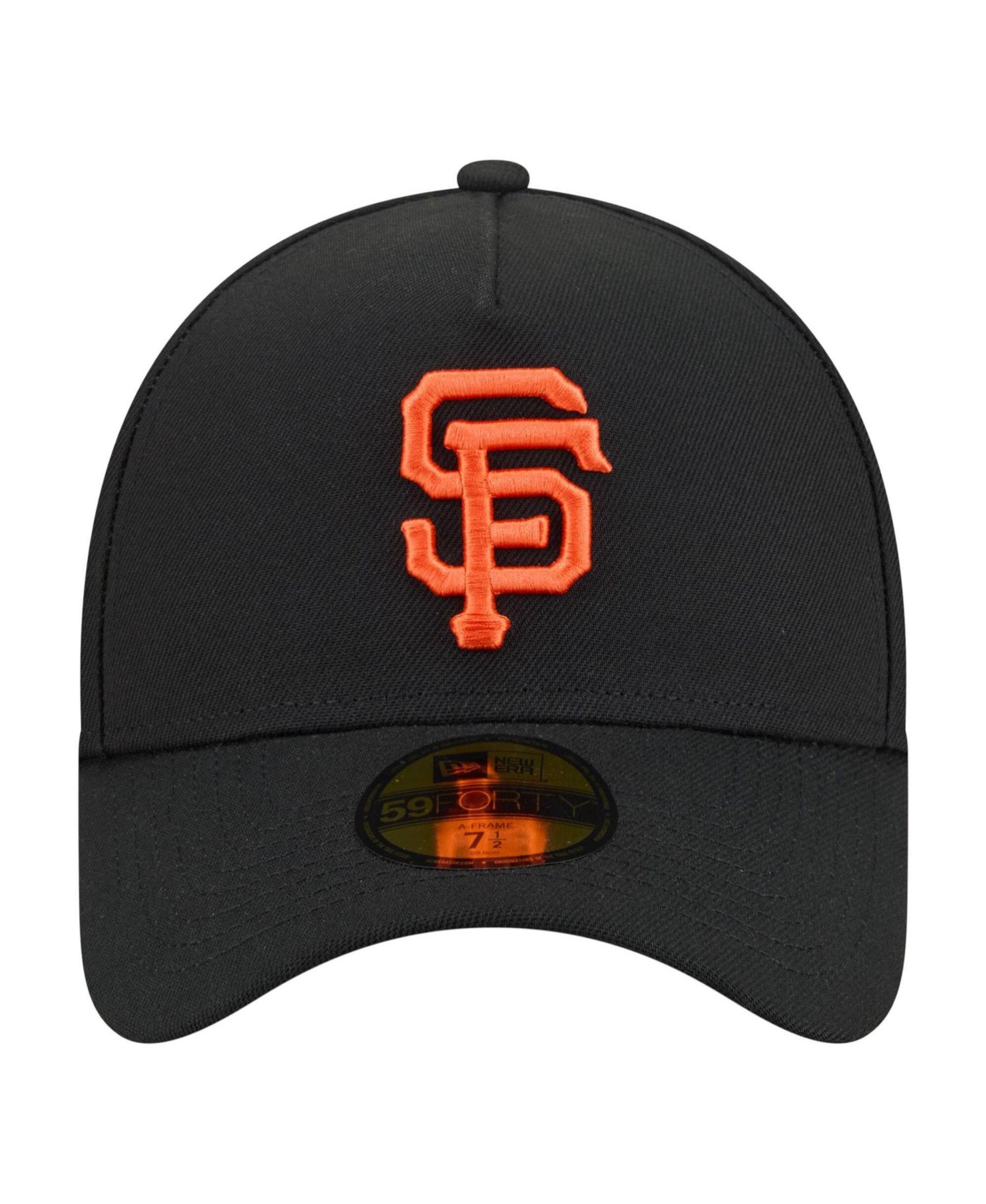 Men's Black San Francisco Giants A-Frame 59FORTY Fitted Hat