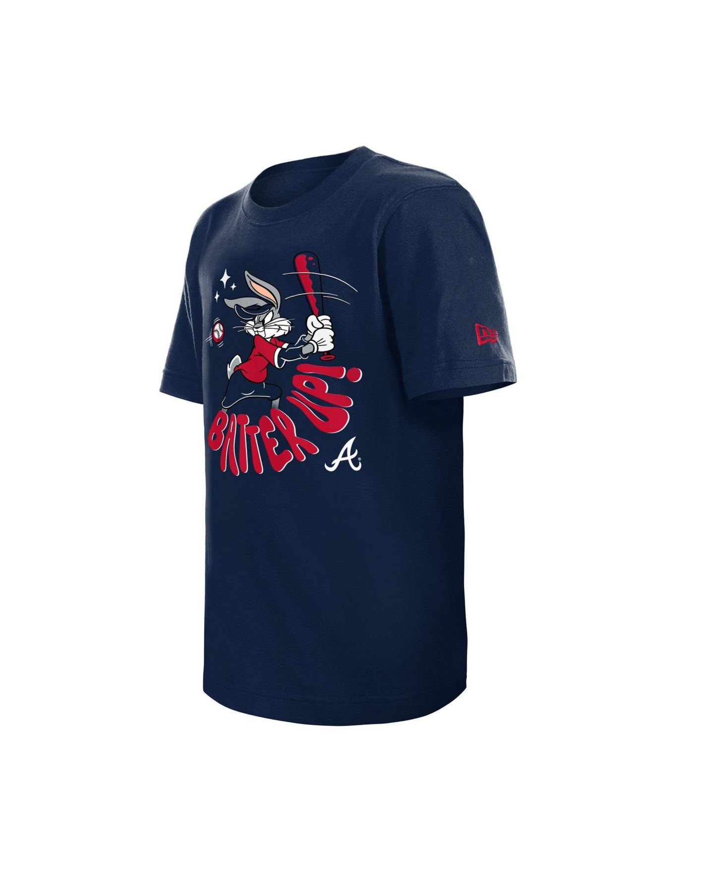 Детская футболка New Era Navy Atlanta Braves Looney Tunes — фото 3